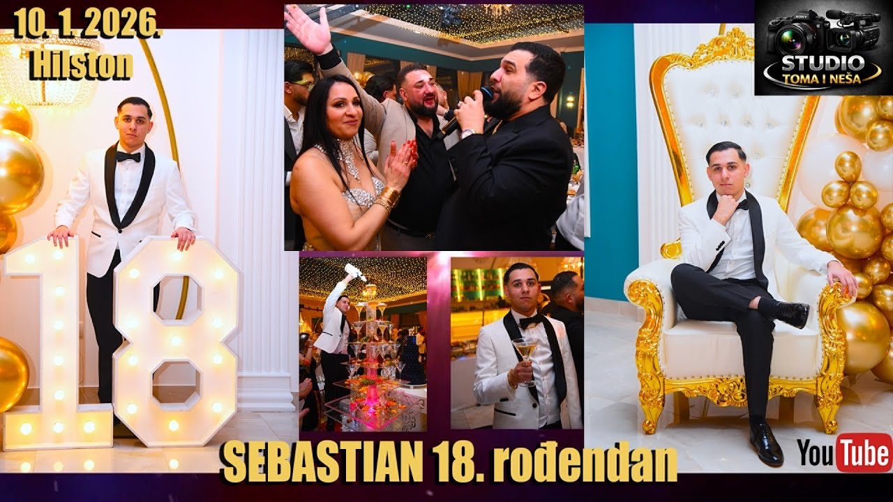 TZANCA URAGANU kod BODANE i ANI- Sebastian 18 rodjendan- Zika Srem, Muharem- studio Toma Nesa