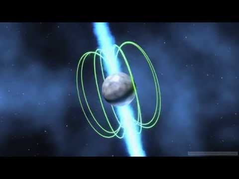 Radio wave emission from a pulsar