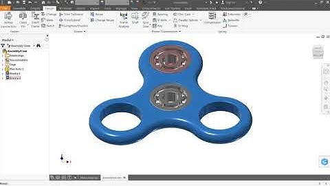 Autodesk inventor Tutorial Design of Fidget Spinner