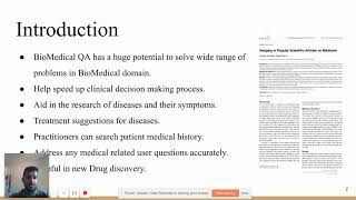 Unsupervised Pre-training for BioMedical Question Answering