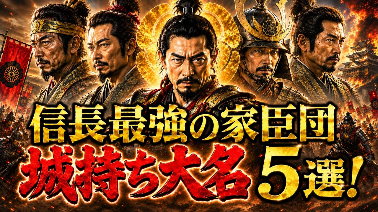 【歴史解説】織田家臣団・城持ち大名になった武将達!5選 !【MONONOFU物語】