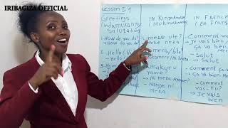 Learn Kinyarwanda and French | Greetings in these languages | LESSON 1