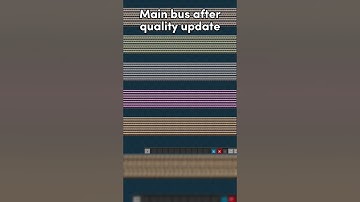 Main bus before/after quality update - Factorio