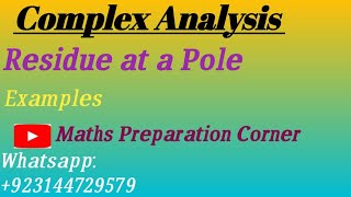 How to find residues in Complex Analysis.