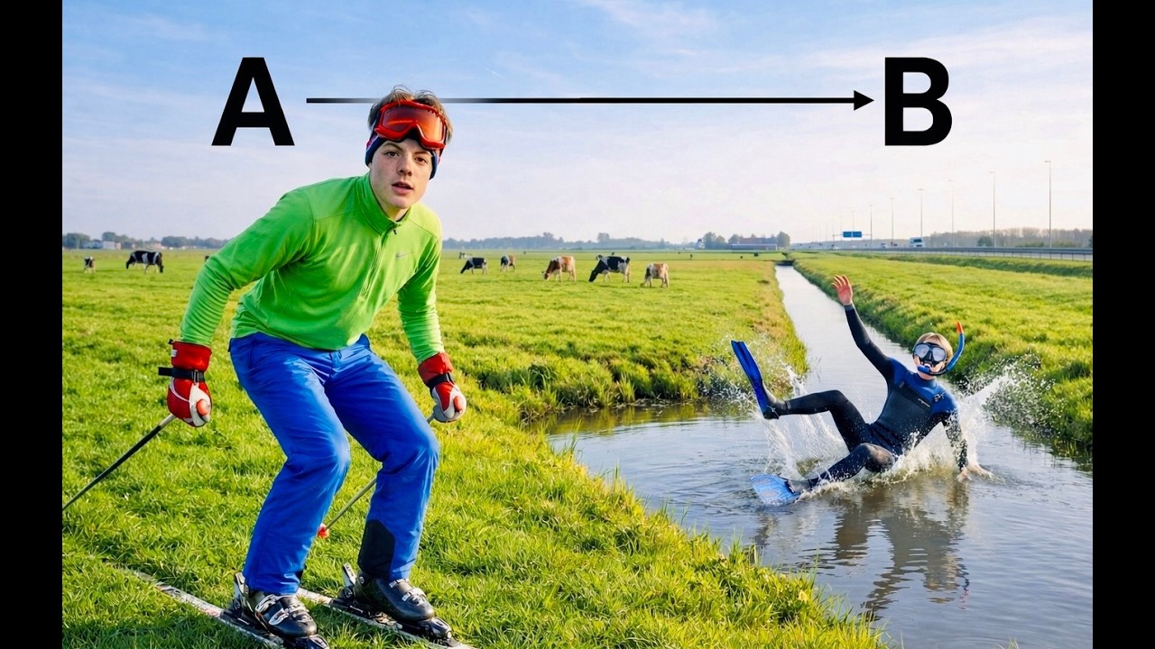 WIJ GINGEN VAN A NAAR B IN 1 RECHTE LIJN MET EEN HANDICAP!!! / BOZE McDonald's Manager!!