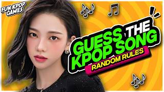 ⭐️ GUESS THE KPOP SONG BY ONE RANDOM RULE | KPOP QUIZ - FUN KPOP GAMES 2026 screenshot 2