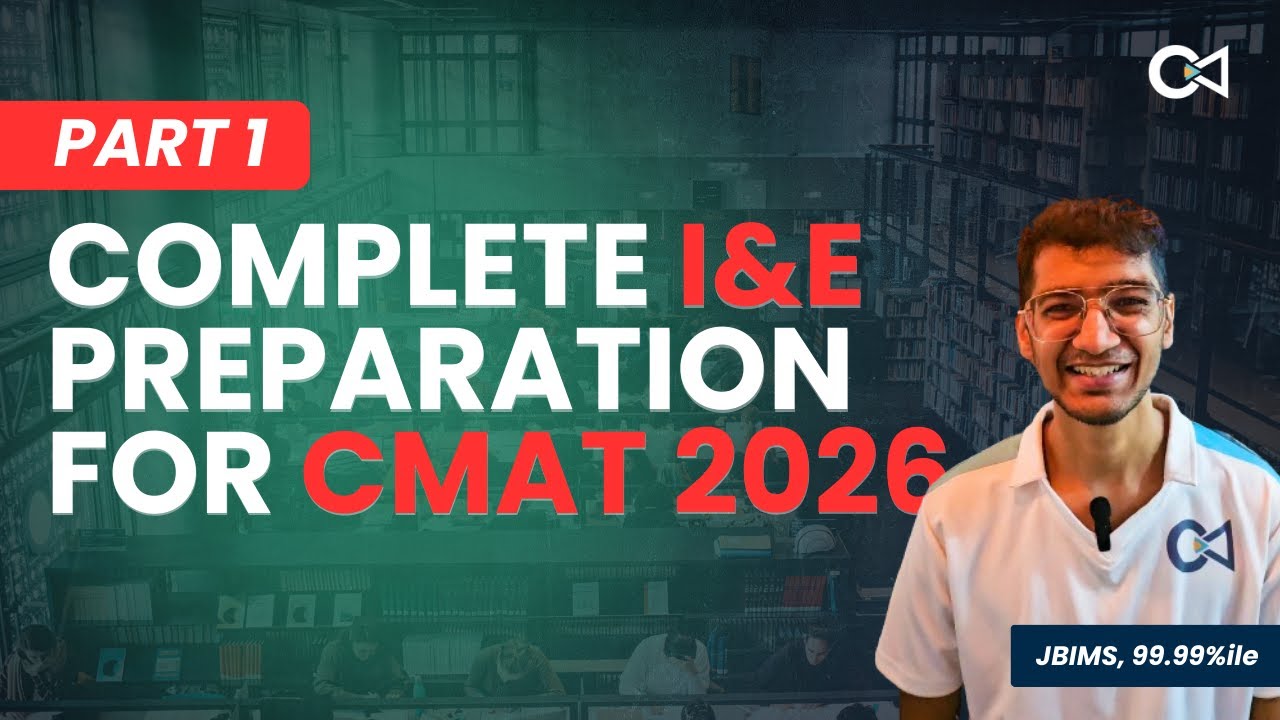 Master IE in One Lecture -- FULL CMAT 2026 PREP