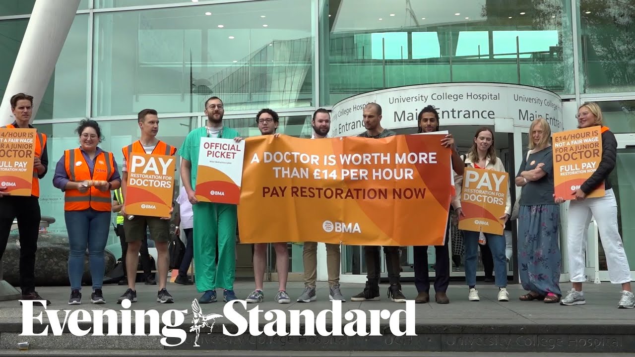 Junior doctors stage walkout over pay and working conditions