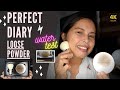 Perfect Diary Loose Powder | Water Test | Unboxing | Quick Review