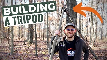 How to Build a Tripod in the Woods (Tripod Lashing Demo)