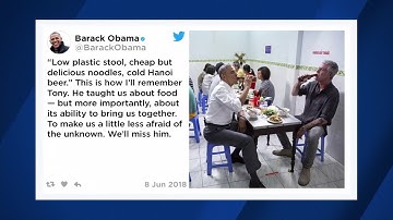 Former President Obama remembers Anthony Bourdain