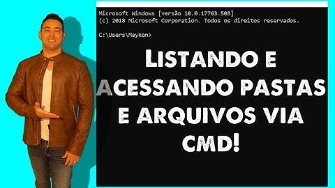 Listar arquivos e pastas via CMD e abrir os mesmos  - Maykon Silveira
