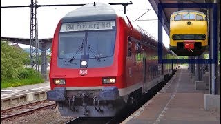 DB Dosto's + BR 146 204 vertrekt uit station Titisee!