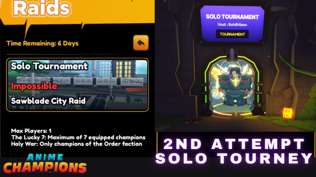 NEW TOURNAMENT MODE In Anime Champions Simulator! 