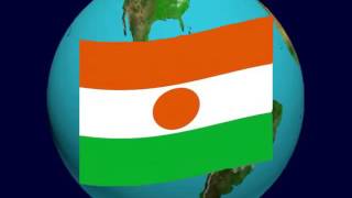 Niger Flag On The Earth