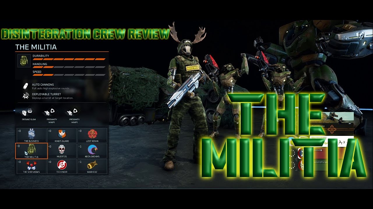 DISINTEGRATION CREW REVIEW: "THE MILITIA"