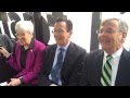 Gov. Malloy rides CTfastrak to opening ceremony in New Britain