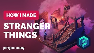 Stranger Things in Blender 3.1 - 3D Modeling Process | Polygon Runway