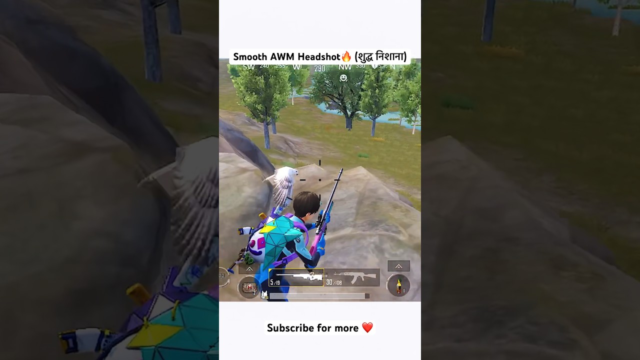 Smooth AWM headshot 🌚🔥 #bgmi #youtubeshorts #pubgmobile #awm #pubgm