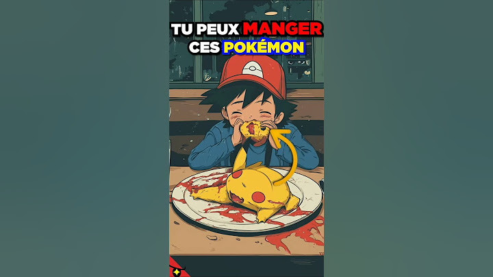 QUELS SONT LES POKÉMON QUE TU PEUX MANGER ? 🍖🍽👩‍🍳