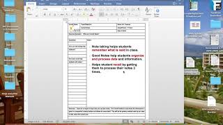 Cornell Notes   Video Lecture