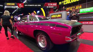 SOLD for $280,000 1970 Plymouth AAR Cuda // Mecum Kissimmee 2023