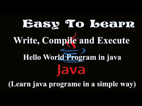 JAVA TUTORIAL- 6 how to hello world/demo program in java ? in easy to learn by Tapas Mishra