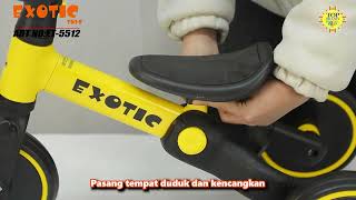 CARA MERAKIT BALANCE BIKE EXOTIC ET-5512 - YouTube