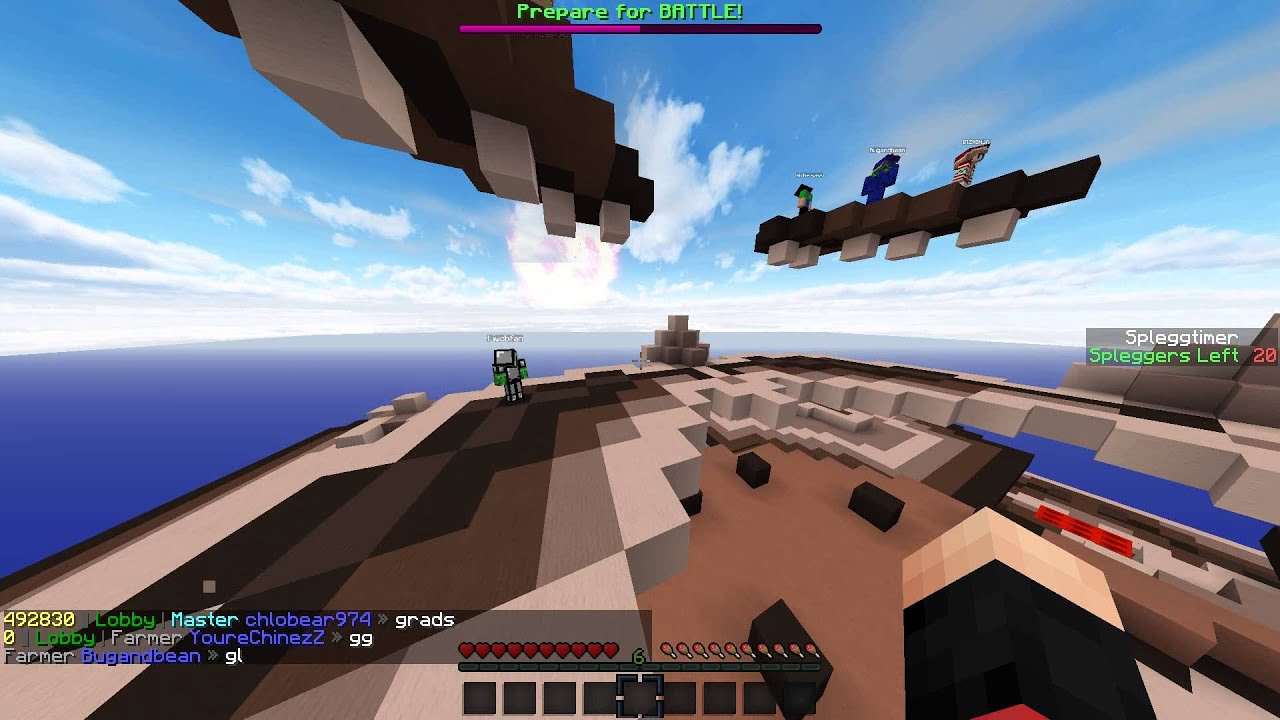 Minecraft |HiveMC |Splegg #1 |Обозревательная серия |Solo