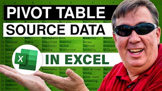Excel - Change the Source Data Range for an Existing Excel Pivot Table - Episode 679