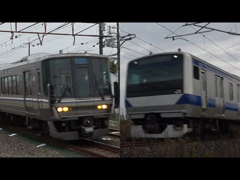 【130km/h高速通過】E531系[普通]＆223系[新快速]