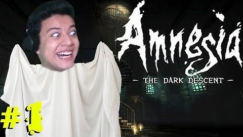 SCARY GAMES! - Amnesia The Dark Descent Walkthrough Part 1 w/ Facecam & Reactions