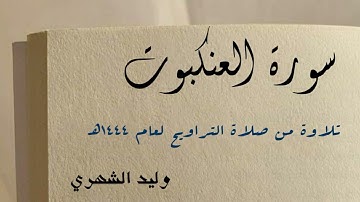 سورة العنكبوت من صلاة التراويح لعام ١٤٤٤ هـ