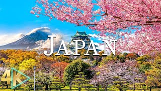 FLYING OVER JAPAN (4K UHD) Relaxing Music Along With Beautiful Nature Videos  4K Video Ultra HD