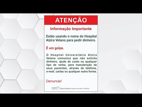 Comunicado – Hospital Universitário Alzira Velano