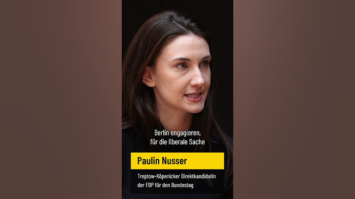 Die FDP-Direktkandidatin Paulin Nusser