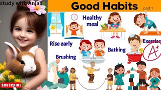 Good habits for kids 🤩Good habits ,Good habits and bad habits Good habit ,Personal hygiene for kids