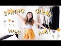 spring cleaning my closet! 🌻