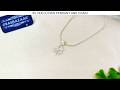 Silver Clover Pendant and Chain | Positive energy charm | Osasbazaar #goodluckgift