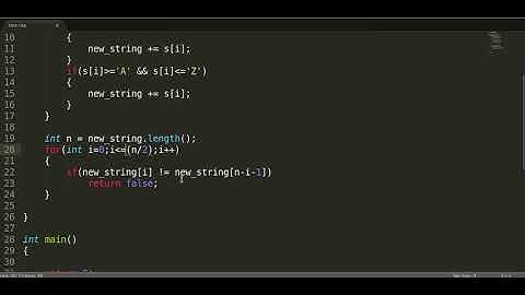 C++ Interview: Check whether input sentence is palindrome or not in Hindi
