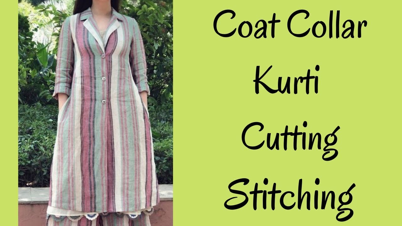 कली वाली long jacket with A line kurti cutting&stitching in hindi/panel  long shurg with A line kurti - YouTube