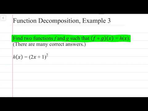 How to Decompose Functions: Example 3 | Mathematics by Queen Beauté