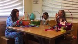 Opening Easter gifts