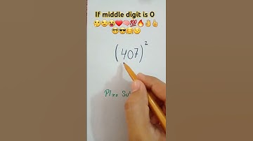 Square trick of 3 digit number | middle digit is 0 #squaretrick #viraltrick #ytshorts👍