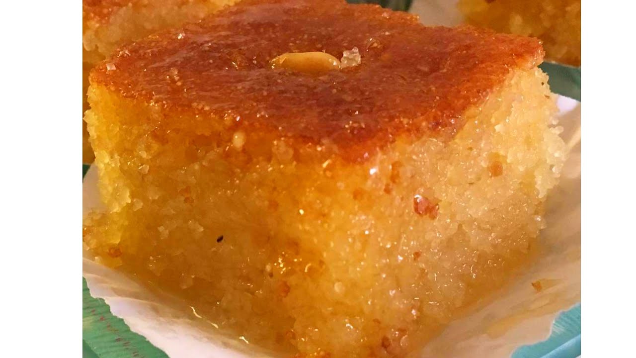 بسبوسة الليمون راح تنسيك في كامل التحليات