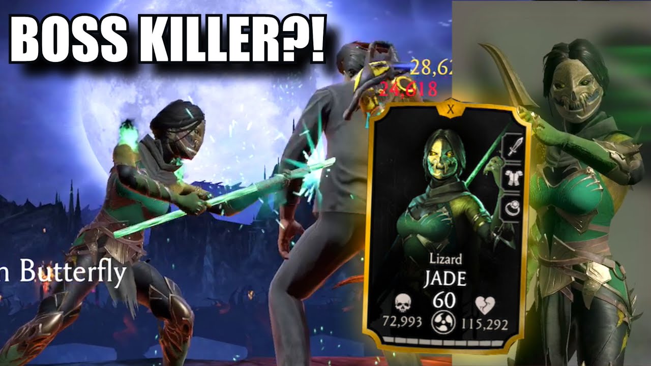 I Tried Lizard JADE Against BOSSES! MK Mobile Nightmare Tower 200 + Reward