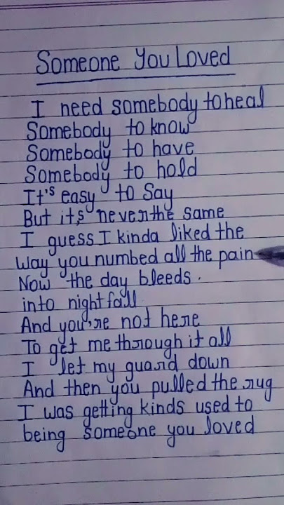 lewis capaldi someone you loved lyrics #lyrics #someoneyouloved #lewiscapaldi