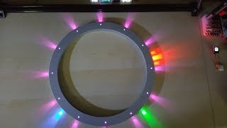 Neopixel Ring Clock running from my Pico328 and PicoRTC board, available on Tindie