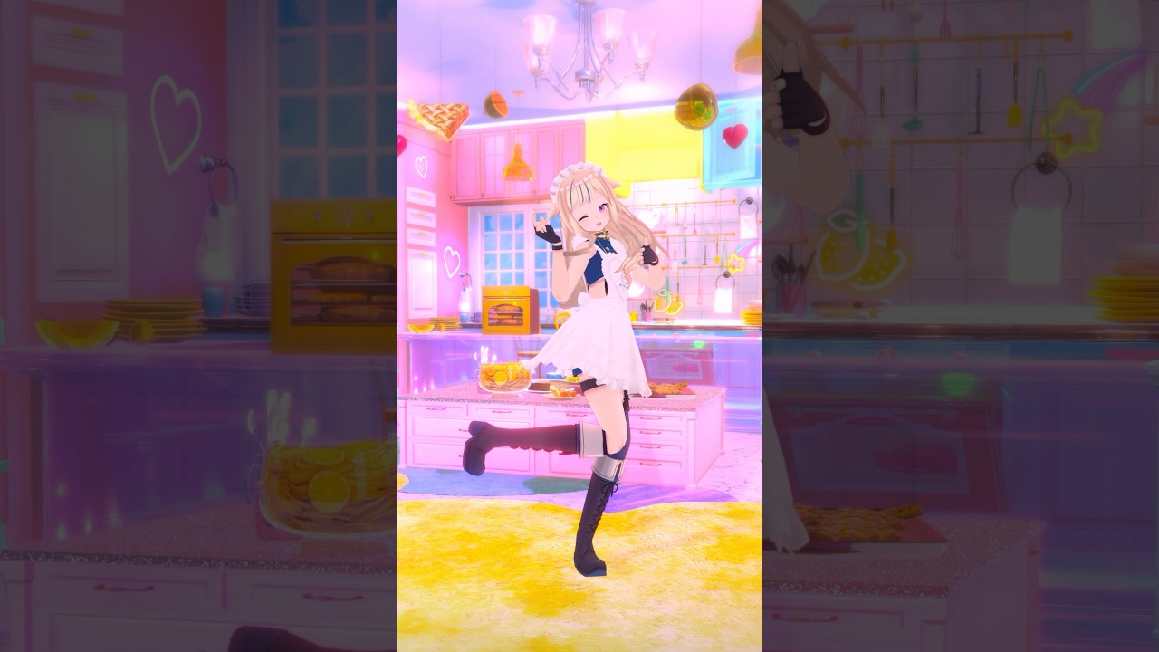 ヒナもエプロン衣装で愛包ダンスホール踊ったよ～！ #ヒメヒナ