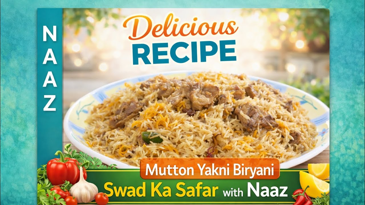 Mutton Yakhni Biryani Recipe | Easy Hyderabadi Style | Swad Ka Safar with Naaz